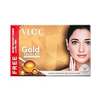VLCC Gold Facial Kit + FREE Rose Water Toner | 300gm + 100ml