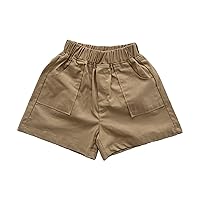 Toddler Boy Clothes Summer Casual Daily Shorts Pocket Casual Outwear Fashion for Children Clothing Size 8 Girls