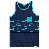 Tipsy Elves Summer Tank Tops for Men - Bright and Colorful Sleeveless Tees - Graphic Beach Muscle Shirts
