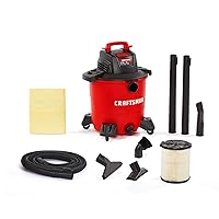 CRAFTSMAN CMXEVBE18690 9 Gallon 4.25 Peak HP Wet/Dry Vac, General Purpose Portable Shop Vacuum with Dusting Brush and Attachments