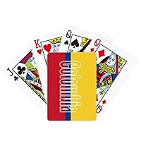 Colombia Country Flag Name Poker Playing Magic Card Fun Board Game