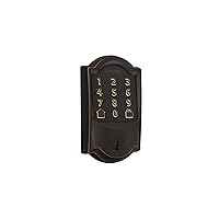 Schlage Encode Smart Wi-Fi Deadbolt with Camelot Trim in Aged Bronze