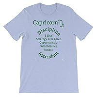 Astrology Apparel Capricon Zodiac T-Shirt Heather Blue