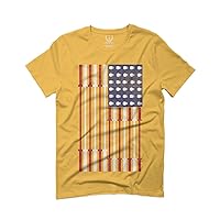 Workout Fitness Bars America American Flags Gym Tough for Men T Shirt