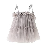 Toddler Girls Sleeveless Solid Tulle Princess Dress Dance Party Dresses Clothes Baby Girl Christmas Dresses