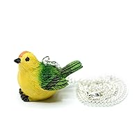 Miniblings Necklace Budgie Chain 45 cm Chain Birds Bird Parakeet Green