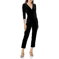 Donna Morgan womens Deep V-neck Jumpsuit Event Occasion Party Date Night Out Guest ofCasual Night Out Dress