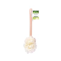 EcoTools 2-in-1 Bath Brush, Shower Loofah with Ergonomic Handle, Cleans Hard-to-Reach Areas, Cleansing & Exfoliating, Recycled Netting, Perfect for Men & Women, Vegan & Cruelty-Free, 1 Count
