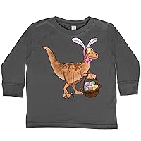 inktastic Easter Velociraptor with Bunny Ears Toddler Long Sleeve T-Shirt