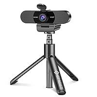 EMEET 1080P Webcam with Microphone & Tripod, C960 Web Camera, Privacy Cover,2 Mics Streaming Webcam, Adjustable Height Mini Tripod, Plug & Play USB Webcam for Zoom/Skype/Facetime/Online Teaching