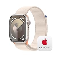 Apple Watch Series 9 GPS 45mm Starlight Aluminum Case with Starlight Sport Loop with AppleCare+ (2 Years)