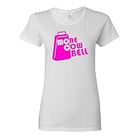 Ladies More Cowbell Music Funny Humor T-Shirt Tee