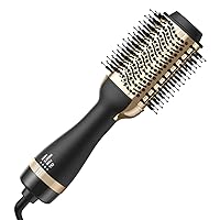 Hair Dryer Brush Blow Dryer Brush in One, 4 in 1 Hair Dryer and Styler Volumizer with Negative Ion Anti-frizz Hot Air Brush, Hair Straightener Curling Brush Professional Salon Hair Tool