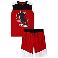 The Children's Place boys Boys Muscle Tank Top and Performance Basketball Shorts Set