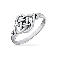 Bling Jewelry Personalize Dainty Best Friends Irish Celtic Love Knots BFF Infinity Promise Ring 2MM Band For Teen Women Oxidized .925 Sterling Silver Customizable
