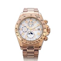 Gallucci Unisex Casual Multi Function Automatic Wrist Watch with a Screw Crown and Stainless Steel Band
