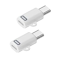 iPhone 15 Pro Max Charging Adapter, 2 Pack [MFi Certified] Lightning Female to USB C Male Adapter Connector for iPhone 15/15 Plus/15 Pro/15 Pro Max/iPad Pro/Air/Mini, Support Fast Charging & Data Sync