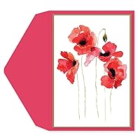 Graphique Thank You Flower Card | Show Appreciation | Flowers | Glitter Accents | Family and Friends | Color-Coordinated Envelope | 5