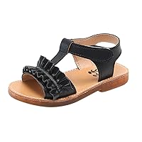 Wee Squeak Sandals Girl Soft-soled Sandals Princess Shoes Kids Children Girls Non-slip Beach Toddler Girl Sandals Size 9