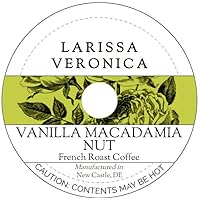 Vanilla Macadamia Nut French Roast Coffee (Single Serve K-Cup Pods) (Gourmet, Naturally Flavored, Whole Coffee Beans) (12 pods, ZIN: 575319) - 2 Pack