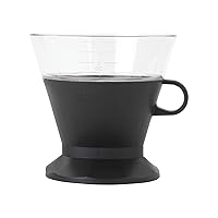Goodcook Koffe BPA-Free Plastic Auto-Drip Pour Over Coffee Maker with #2 Paper Filters,Black