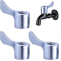 3pcs Basin Sink Tap Lever Head Conversion Kit 1/4 Replacement Faucet Handle for Kitchen Bathroom