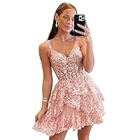 Off The Shoulder Tiered Lace Homecoming Dresses 2024 Short Sparkly Tulle Corset Prom Dress Formal Cocktail Party Gowns
