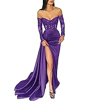 Mermaid/Trumpet Sexy Wedding Party Floor Length Off Shoulder Bridesmaid Dress2024 HF001