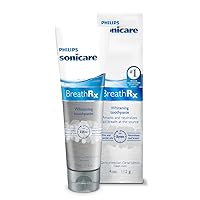 Philips Sonicare BreathRx Whitening Toothpaste, Mint, 4 Oz