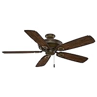 Hunter Fan Company 59527 Casablanca Heathridge Indoor / Outdoor Ceiling Fan with Pull Chain Control Aged Bronze Finish, 60-inch