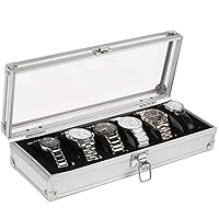 Watch Box Watch Box Elegant Storage For Up To 6 Wristwatches Jewellery Bracelet Collections Watch Organizer Collection (Size : 33 12.3 6.3cm)