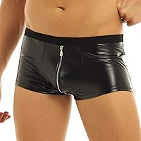 Men's Sexy Army Camouflage Trunks Low Rise U Pouch Zipper Bulge Boxer Briefs Underwear
