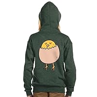 Cute Bird Kids' Full-Zip Hoodie - Egg Hooded Sweatshirt - Unique Kids' Hoodie