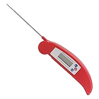 Happyyami 1pc Barbecue Thermometer Candy Food Stainless Steel Probes Food Read Baking Candy Baby Bath Garden Supplies Baby Food Grilling Thermometer Red Liquid Crystal Sal Plastic