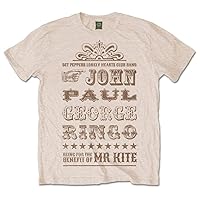 Beatles Men's Mr Kite T-Shirt Small Sand