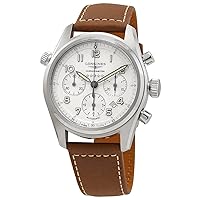 Longines Spirit Chronograph Automatic Silver Dial Men's Watch L3.820.4.73.2, Strap, Strap