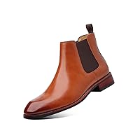 Men's Chelsea Boots Slip-on Formal Dress Boots for Men Casual Ankle Boots