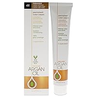 One n Only Argan Oil Permanent Color Cream - 4R Medium Red Brown Hair Color Unisex 3 oz