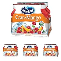 Ocean Spray® Cran-Mango™ Cranberry Mango Juice Drinks, 10 Fl Oz Bottles, 6 Count (Pack of 4)