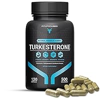 Turkesterone Supplement 500mg, 120 Capsules (95% Ajuga Turkestanica Extract Std. to 10% Complexed with Hydroxypropyl B Cyclodextrin) Similar to Beta Ecdysterone by Fit and Focused