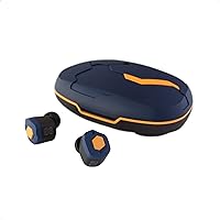 Final Audio True Wireless Earbuds Bluetooth Headphones with Charging Case. Earphones with Built-in Mic and Hands Free Touch Controls for iPhone & Android. Evangelion (Blue)