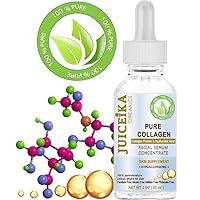 PURE COLLAGEN (Collagen Protein Peptides and Hyaluronic Acid) FACIAL SERUM Concentrate. 2 Fl. oz. - 60 ml.