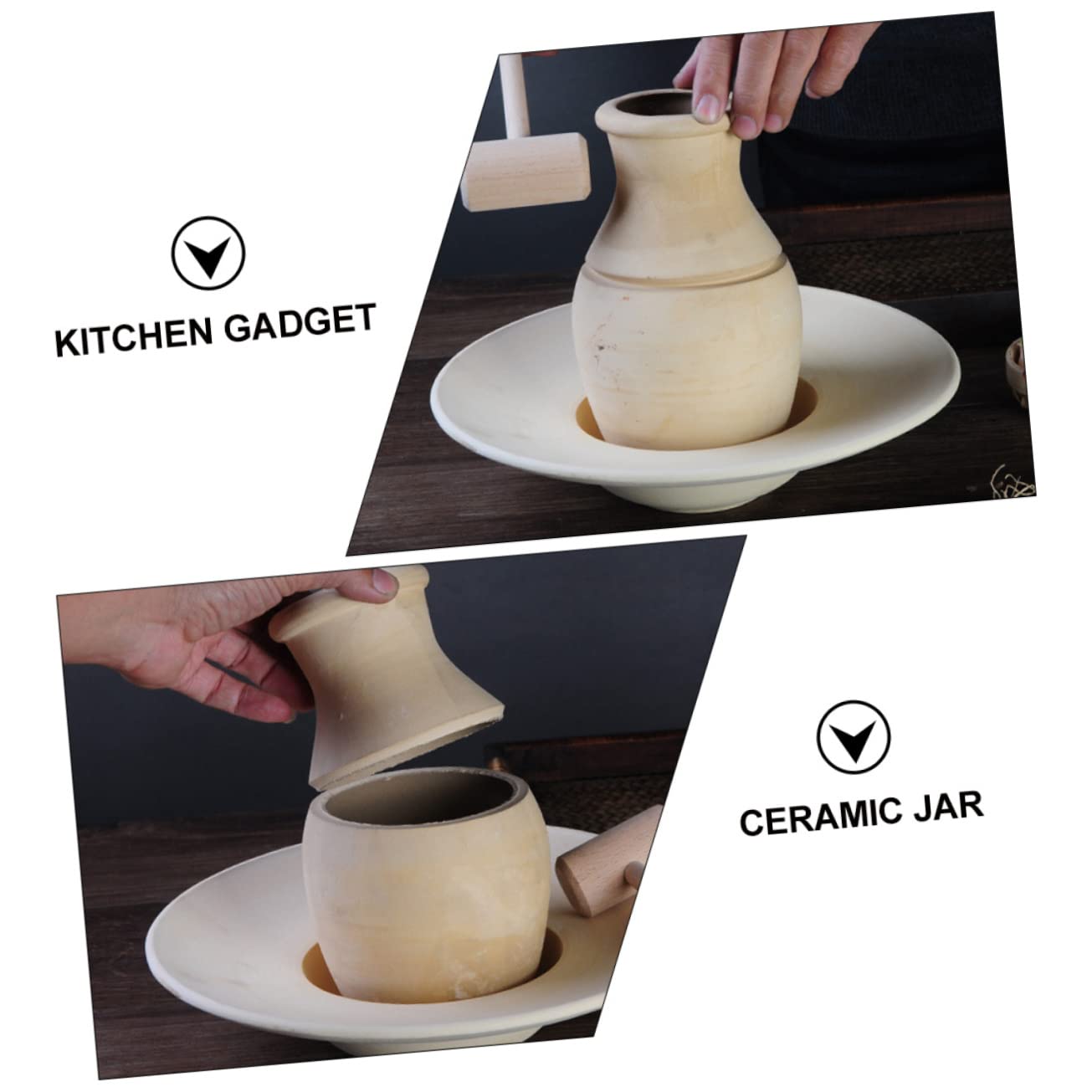 1 Set Stove Tank Ceramics Household Pot Simple