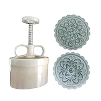Mooncake Mold,Chocolate Silicone Molds,Dragon Phoenixs Moon Cake Mold Household Mung Bean Cake Model Printed with Embossed Ice-skin Pastry Baking Grinding Tool