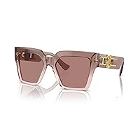 Versace Woman Sunglasses Bordeaux Frame, Dark Brown Lenses, 54MM