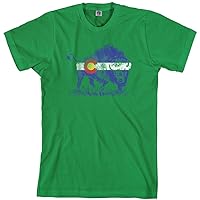 Threadrock Men's Buffalo Colorado Flag T-Shirt