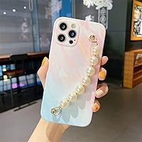 Fashion Marble Silicone Pearl Wristband Phone Case for iPhone 13 11 12 Pro Max 13 Mini X XR XS MAX 7 8 6 6s Plus Cover,HSH,for iPhone 11 Pro