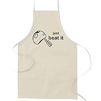 Just Beat It Pun Beater Funny Parody Cooking Baking Kitchen Apron