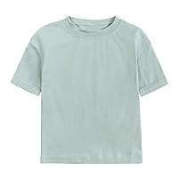 Women Teen Girls Long Sleeve Striped Crop Top Sleeve Crewneck T Shirts Tops Tee Clothes for Children Girls Top Pack