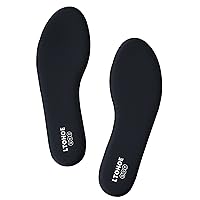 Memory Foam Insoles for Men, Replacement Shoe Inserts for Work Boot, Running Shoes, Hiking Shoes, Sneaker, Cushion Shoe Insoles Shock Absorbing for Foot Pain Relief, Comfort Inner Soles Black US 8